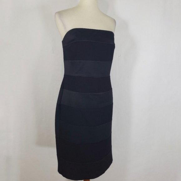 White House Black Market Black Strapless Dress - Picture 2 of 8